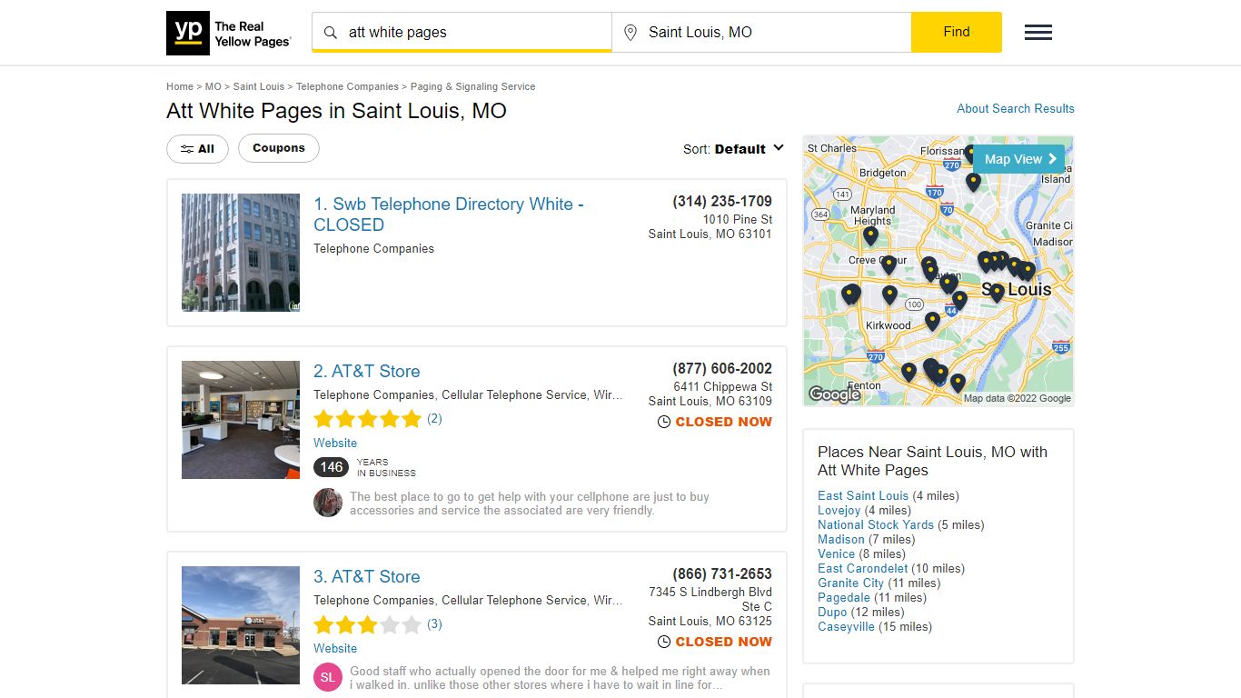 Att White Pages in Saint Louis, MO with Reviews - YP.com